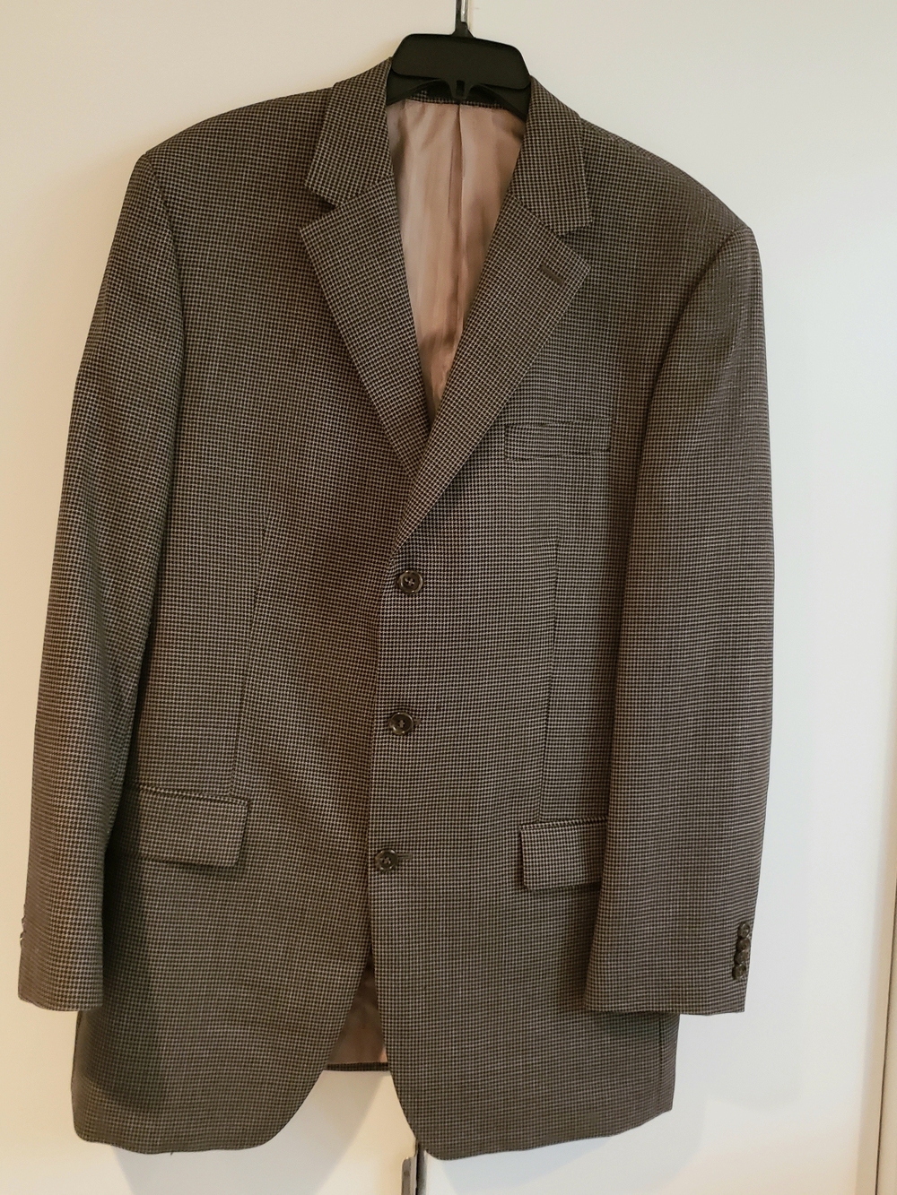 Michael Kors Men's Gray Wool Microcheck Sport Coat
